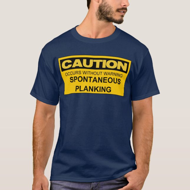 CAMISETA PRECAUCIÓN PLANIFICACIÓN ESPONTÁNEA (Anverso)