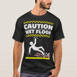 Camiseta Precaución Planta húmeda H2O Moléculas Graciosas G