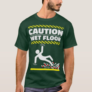 Camiseta Precaución Planta húmeda H2O Moléculas Graciosas G