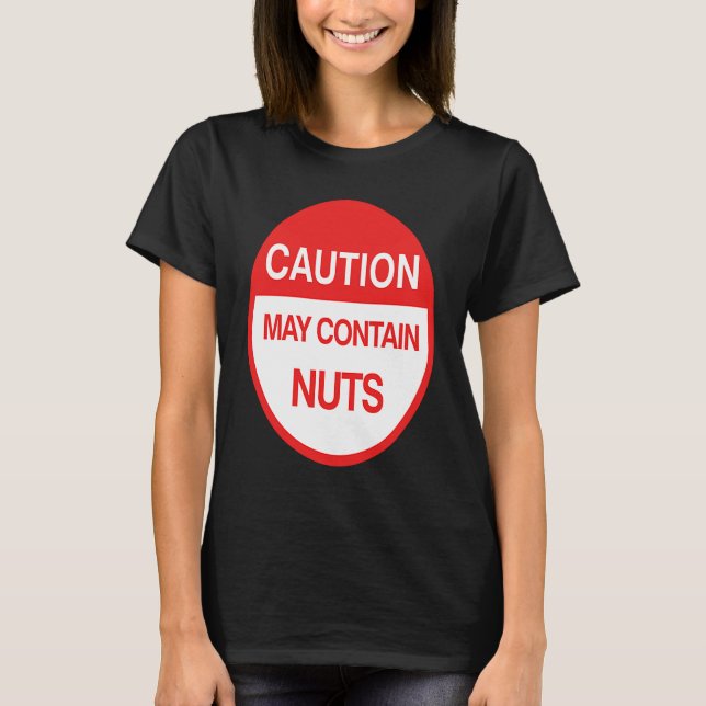 Camiseta Precaución: puede contener meme de nueces (Anverso)