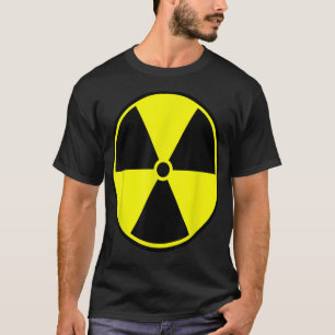 Camiseta Precaución Radiación radiactiva Riesgo de aviso nu