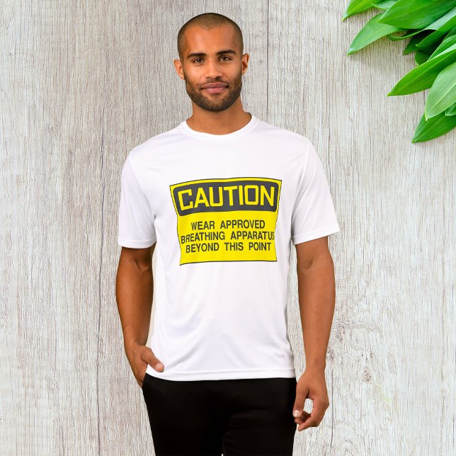 Camiseta Precaución Rótulo Uso Aparato De Respiración Aprob (Subido por el creador)