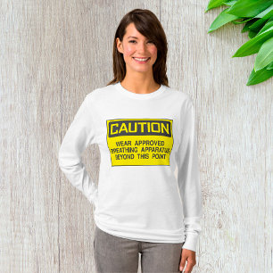 Camiseta Precaución Rótulo Uso Aparato De Respiración Aprob