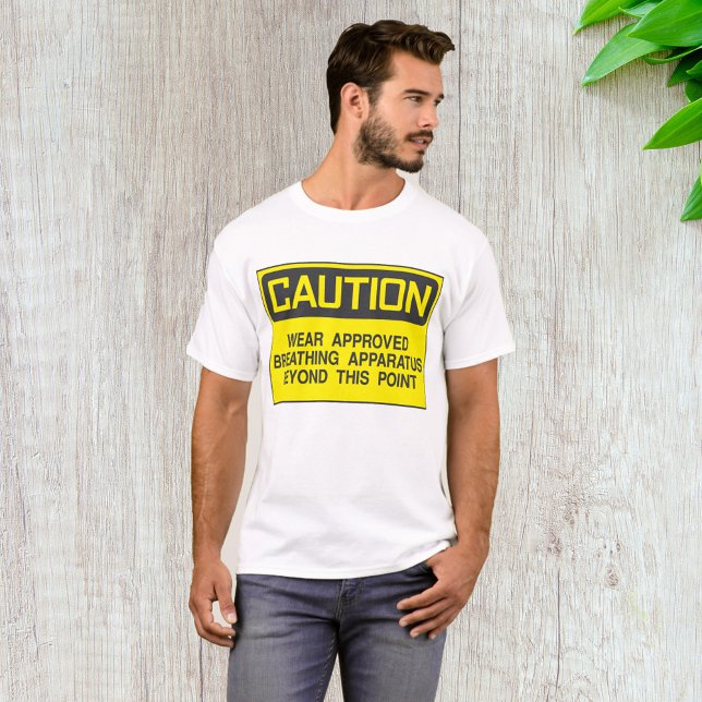 Camiseta Precaución Rótulo Uso Aparato De Respiración Aprob (Subido por el creador)