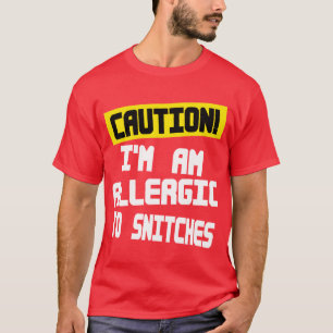 Camiseta Precaución, soy alérgico a las picaduras — Camiset