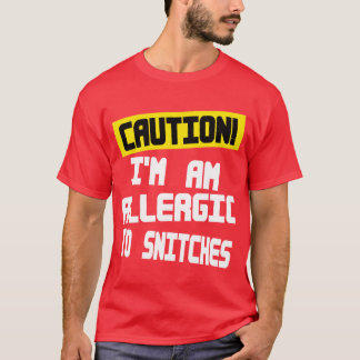 Camiseta Precaución, soy alérgico a las picaduras — Camiset