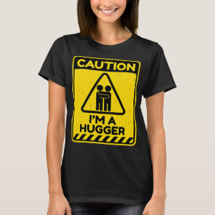 Camiseta Precaución Soy un gran anunciante de advertencia s