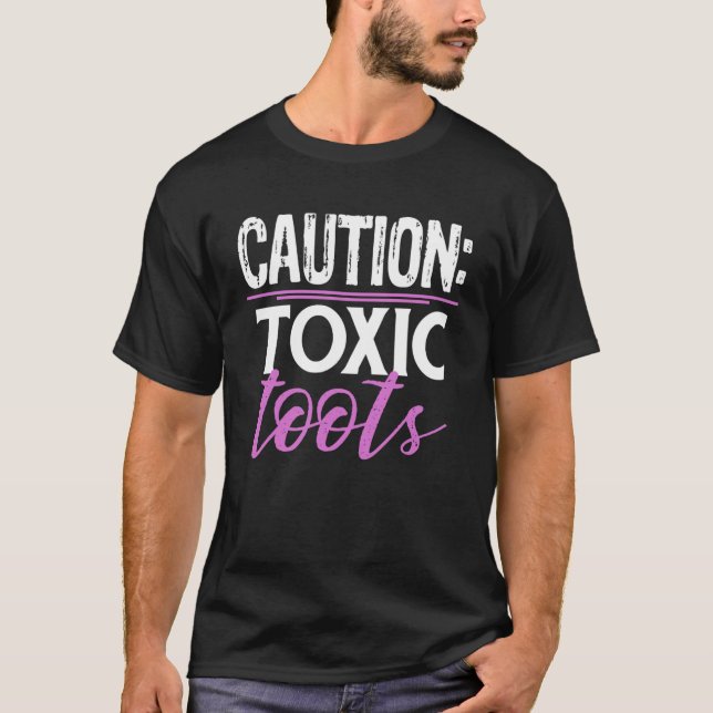 Camiseta Precaución Toxic Toots Faros Gas (Anverso)