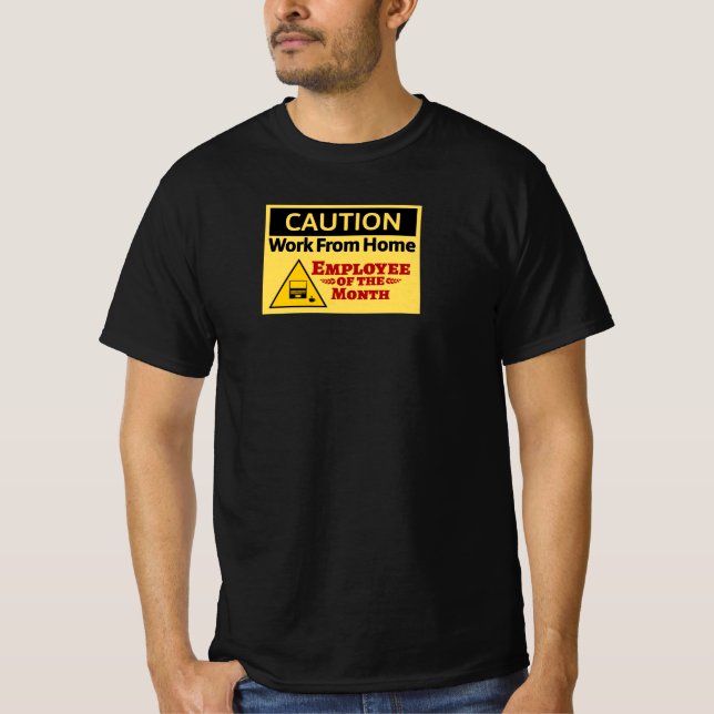 Camiseta Precaución - Trabajo Del Empleado Doméstico Del Me (Anverso)