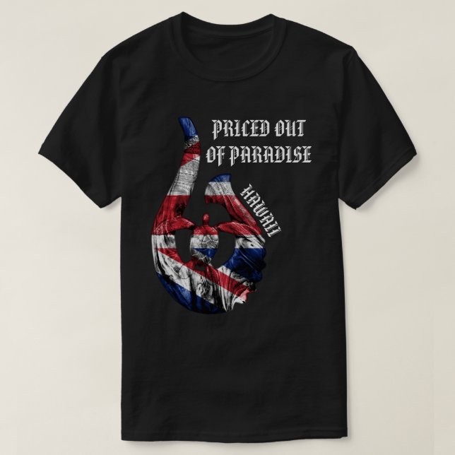 Camiseta PRECIO DE PARADISE HI Honu Tribal Hook HIFlag (Diseño del anverso)