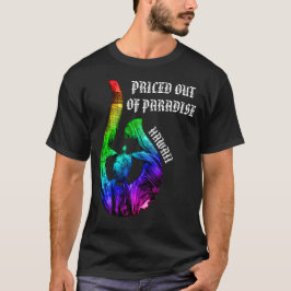 Camiseta PRECIO DEL PARAÍSO HI Honu Tribal Hook Rainbow