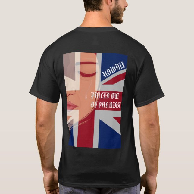 Camiseta PRECIO FUERA DE PARAÍSO - LLORANDO WAHINE HIFlag (Reverso)