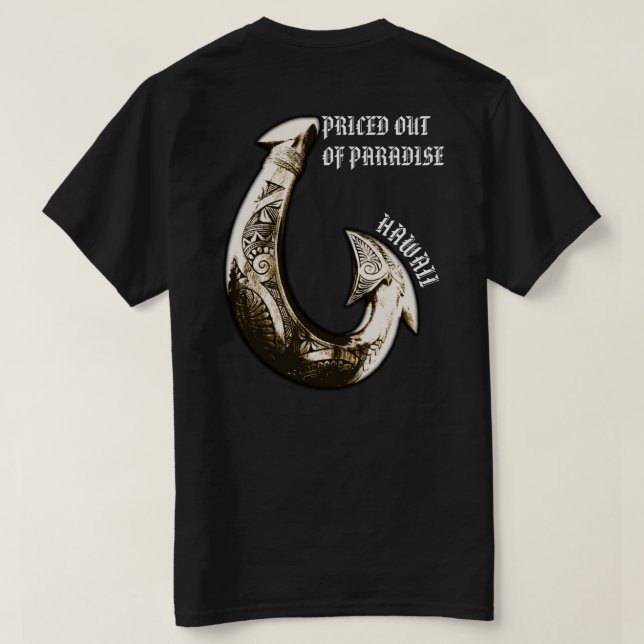 Camiseta PRECIO FUERA DEL ÁRBOL tribal PARADISE Hawaii (Reverso del diseño)