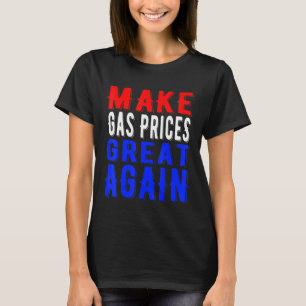 Camiseta Precios del gas sarcástico para las mujeres