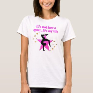 CAMISETA PRECIOSA CITA INSPIRADORA DE GIMNASTICA DE ESTRELL