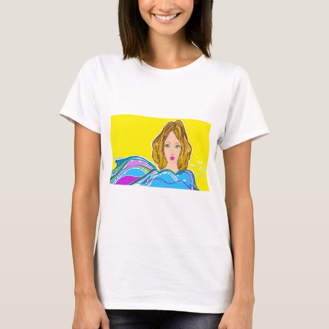 Camiseta Preciosa mujer verano. (Anverso)