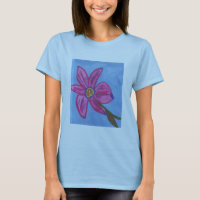 Camiseta preciosa violeta