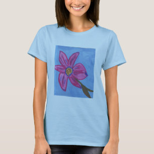 Camiseta preciosa violeta