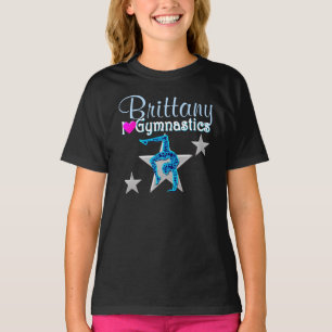 CAMISETA PRECIOSO AZUL GIMNASTICO PERSONALIZADO