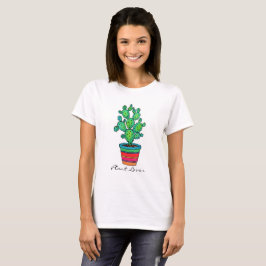 Camiseta Precioso Cactus De Acuarela En Bella Cacería