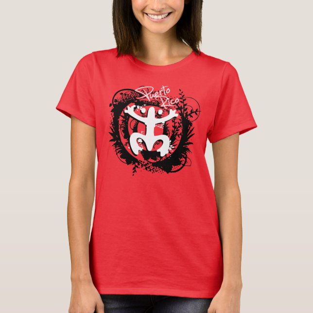 Camiseta Precioso diseño del coqui taino. (Anverso)