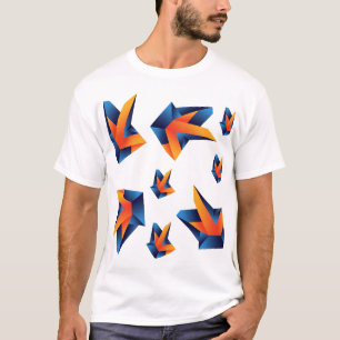 Camiseta Precisión geométrica: abstracción negrita