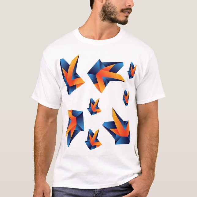 Camiseta Precisión geométrica: abstracción negrita (Anverso)
