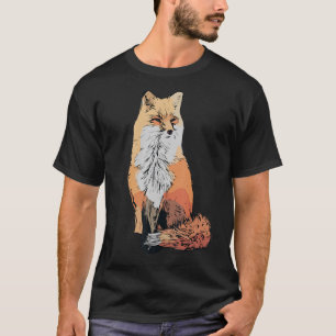 Camiseta Predador silvestre de diseño de zorro rojo animal