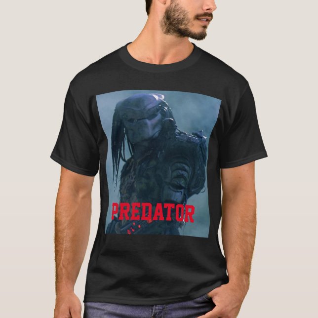 Camiseta Predator 1987 Yautja negro (Anverso)