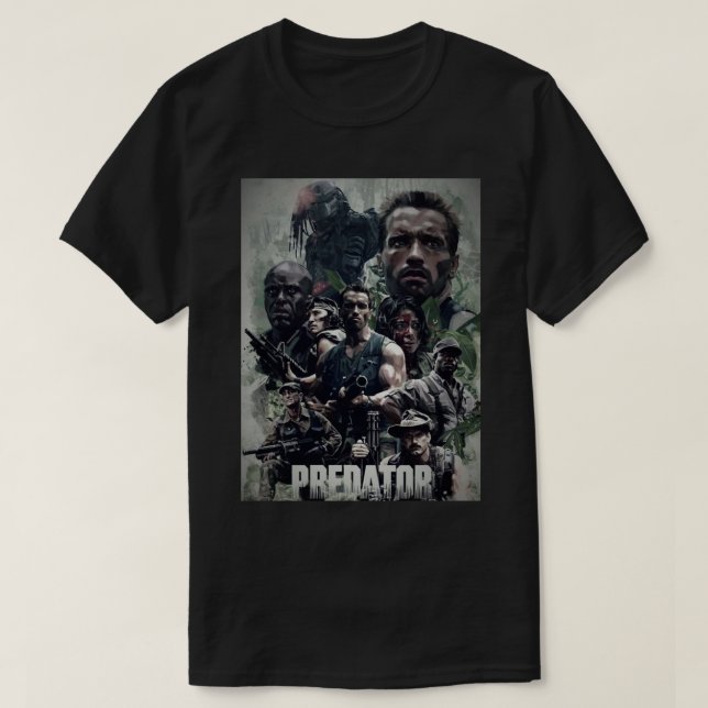 Camiseta Predator de Arnold Schwarzenegger, Poster de cine  (Diseño del anverso)