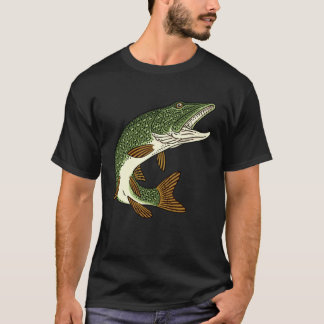 Camiseta Predatory fish fishing pike motif for anglers and 