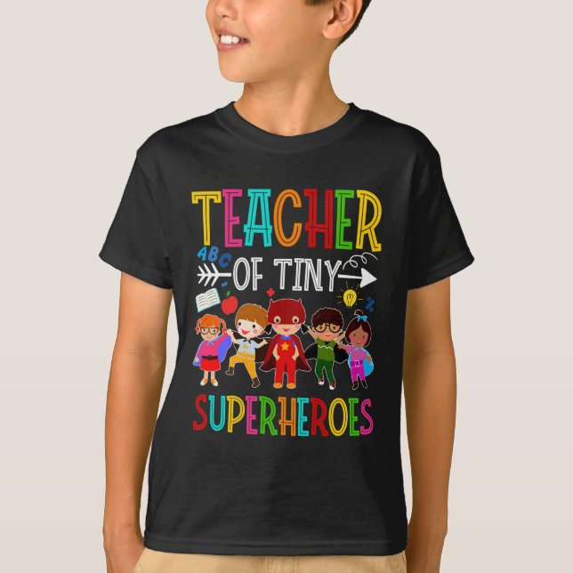 Camiseta Predicador de guardería de pequeños superhéroes de (Anverso)