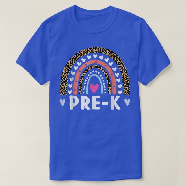 Camiseta Predicador de leopardo arco iris a estudiante de d (Diseño del anverso)