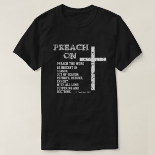 Camiseta Predicar en cita con la escritura timorística KJV 