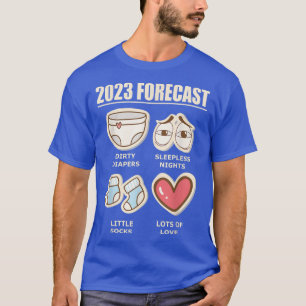 Camiseta Predicción de 2023: Invitación de bebé de nueva ma