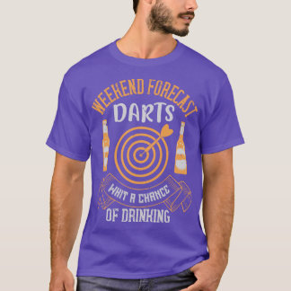 Camiseta Predicción De Darts Weekend Con La Posibilidad De