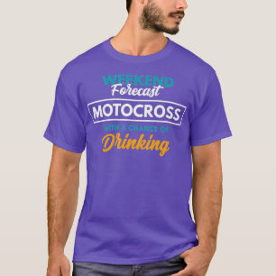 Camiseta Predicción de fin de semana Motocross Bebe Funny