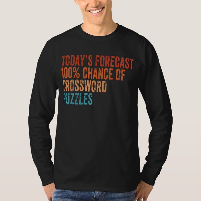 Camiseta Predicción De Hoy 100 Crossword Desconcierta Graci (Anverso)