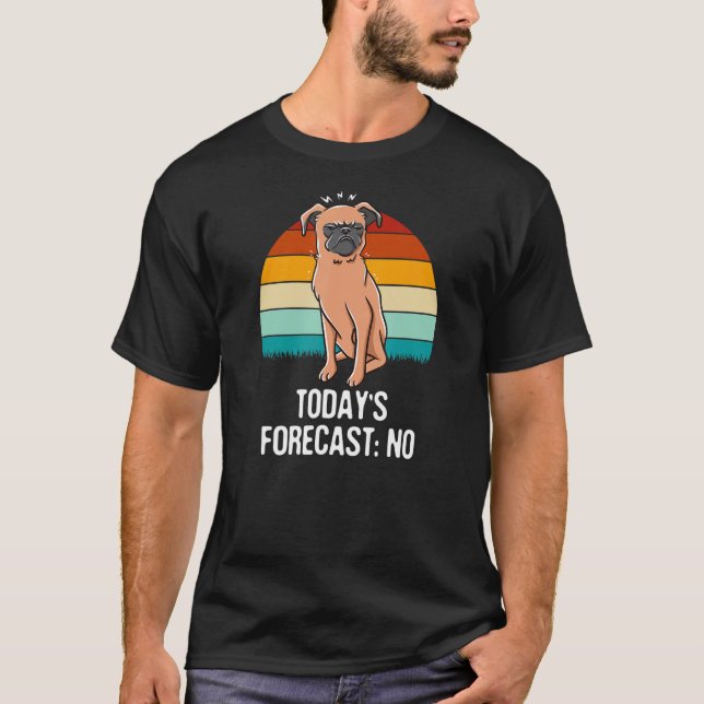 Camiseta Predicción de hoy No hay humor sarcástico gracioso (Anverso)