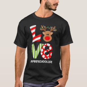 Camiseta Preescolar Amor a los renos Luz de Navidad Rínder