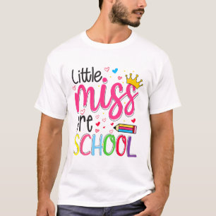 Camiseta Preescolar Little Miss De vuelta a la escuela niña