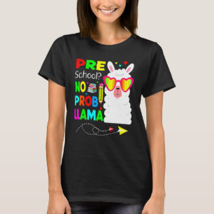 Camiseta Preescolar Sin Prob Llama Maestro Estudiante De Vu