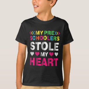 Camiseta Preescolares Divertidos Me Robaron El Corazón Niño