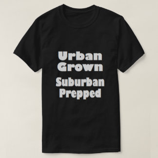 Camiseta prefabricada en un suburbano
