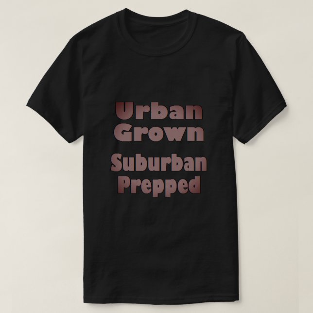 Camiseta prefabricada en un suburbano (Diseño del anverso)