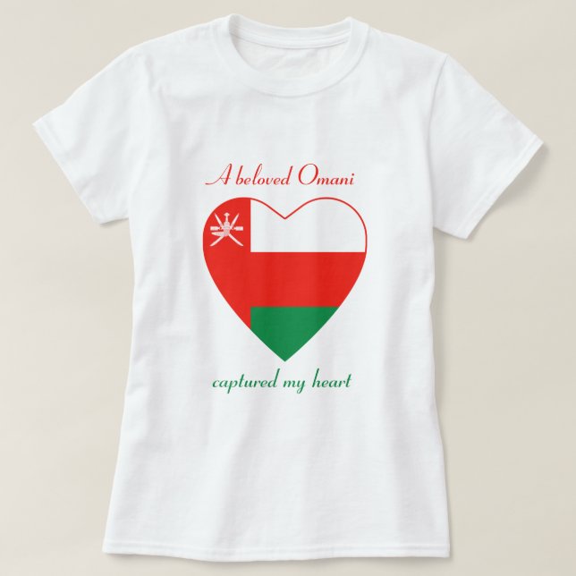 Camiseta preferida de la bandera de Omán (Diseño del anverso)
