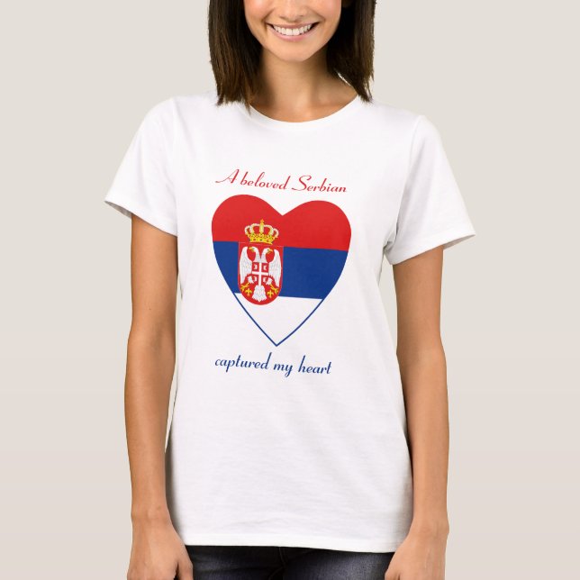Camiseta preferida de la bandera de Serbia (Anverso)