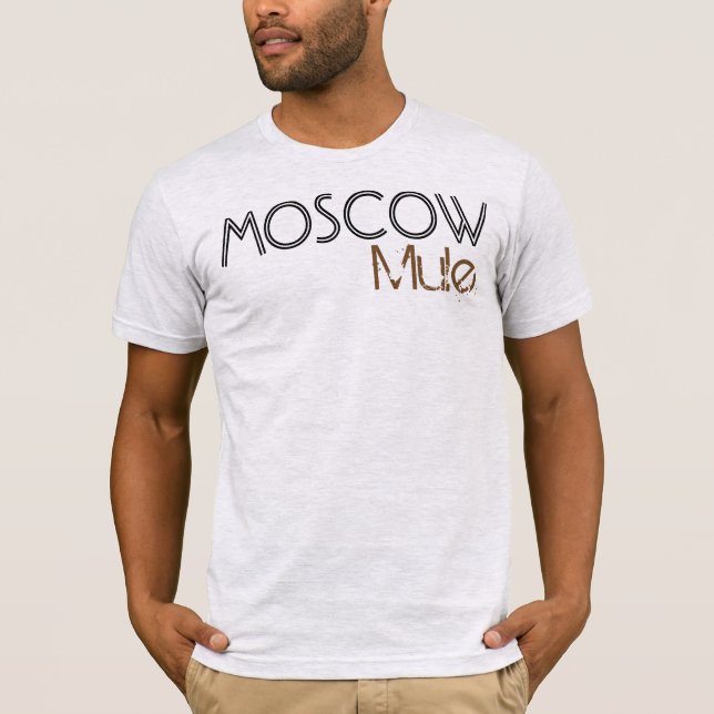 Camiseta preferida de la bebida de la mula de (Anverso)