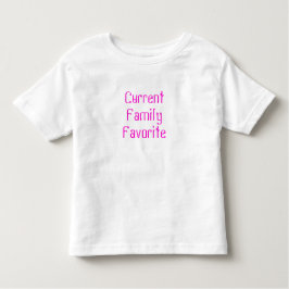 Camiseta preferida del niño de la familia actual