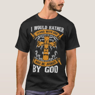 Camiseta Preferiría Estar Con Dios Jesucristo Christi